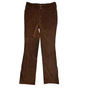 Ariat Corduroy Riding Breeches Pant Women 26L Brown Knee Patch Equestrian